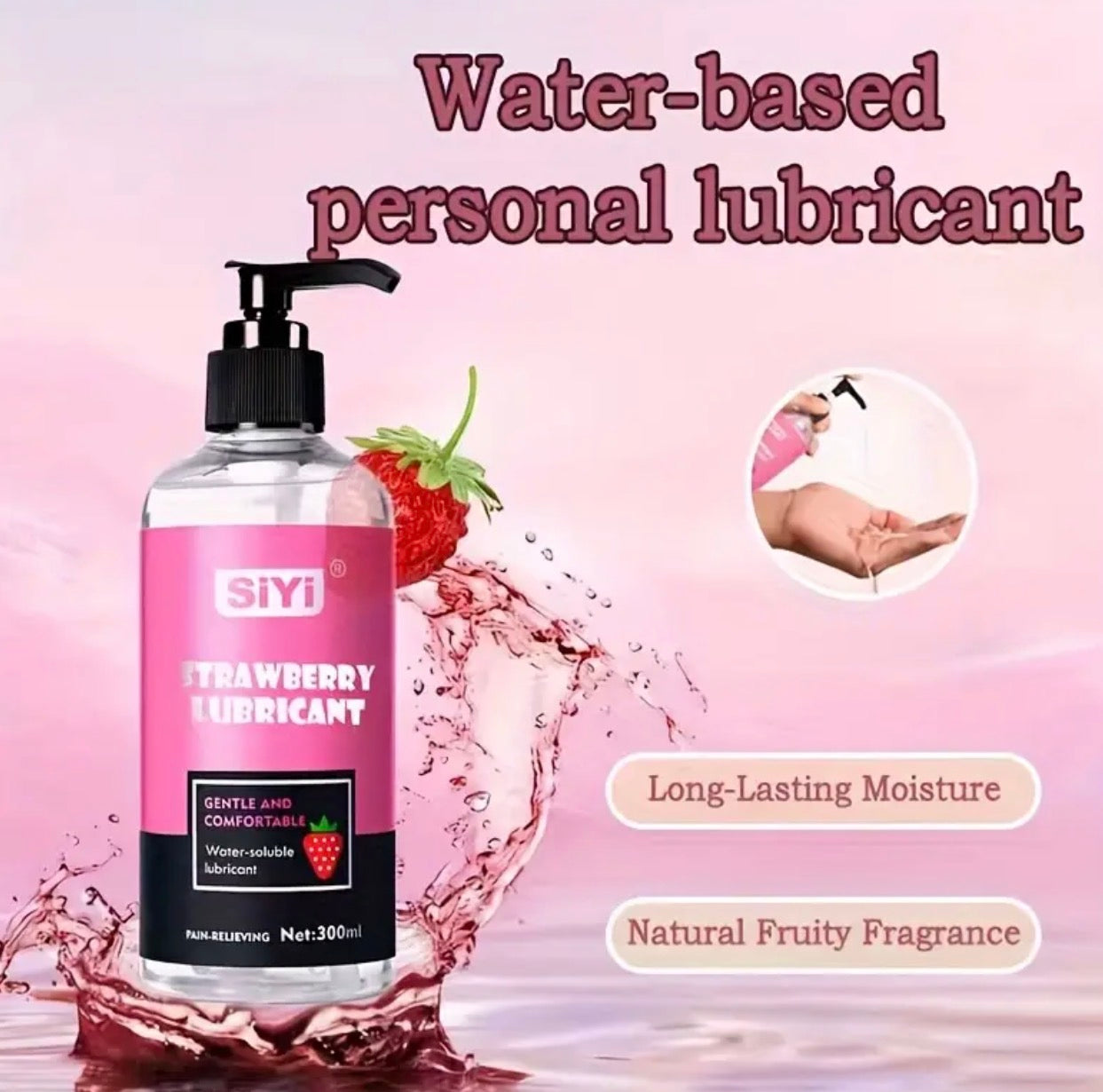 SIYI Strawberry Lubricant - Wasserbasiertes Gleitgel mit Erdbeerduft